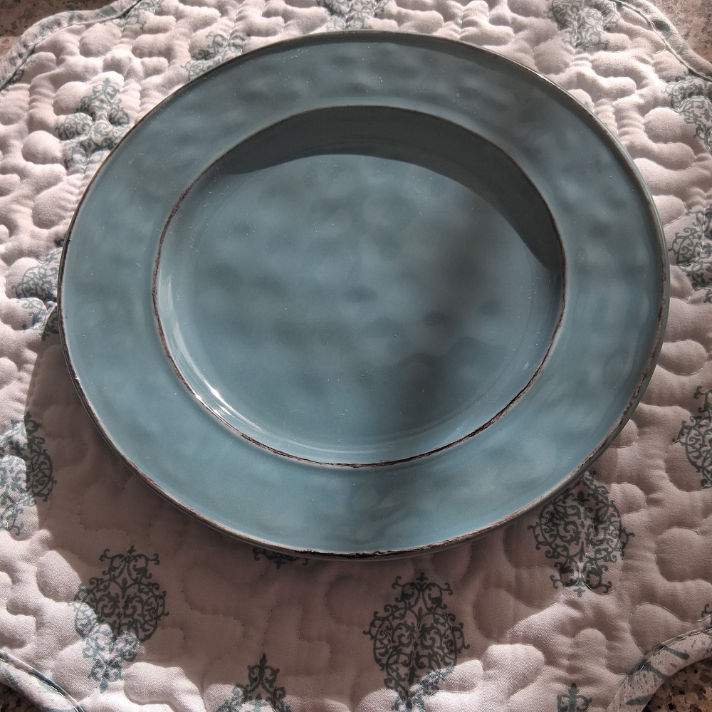 Pier 1 Imports Martillo Blue Corn Salad Plate 8.5 inch *Dimpled Texture